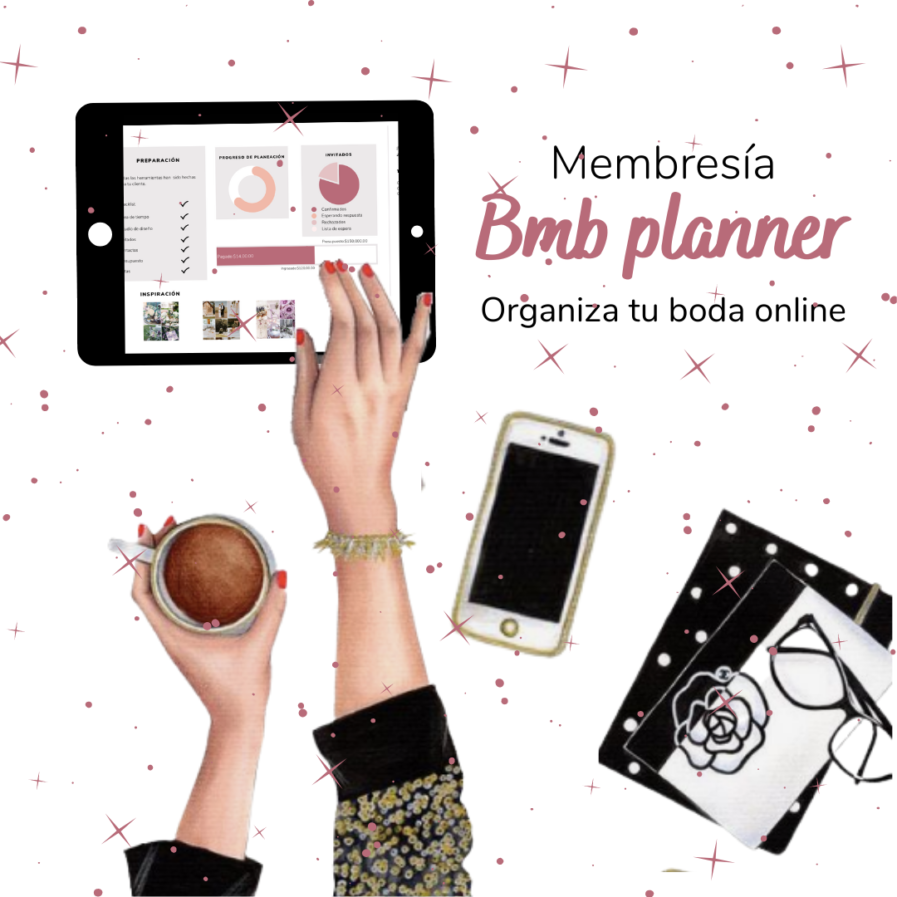 bmb planner - La única membresía digital para novias que te permite organizar tu boda completamente en línea.