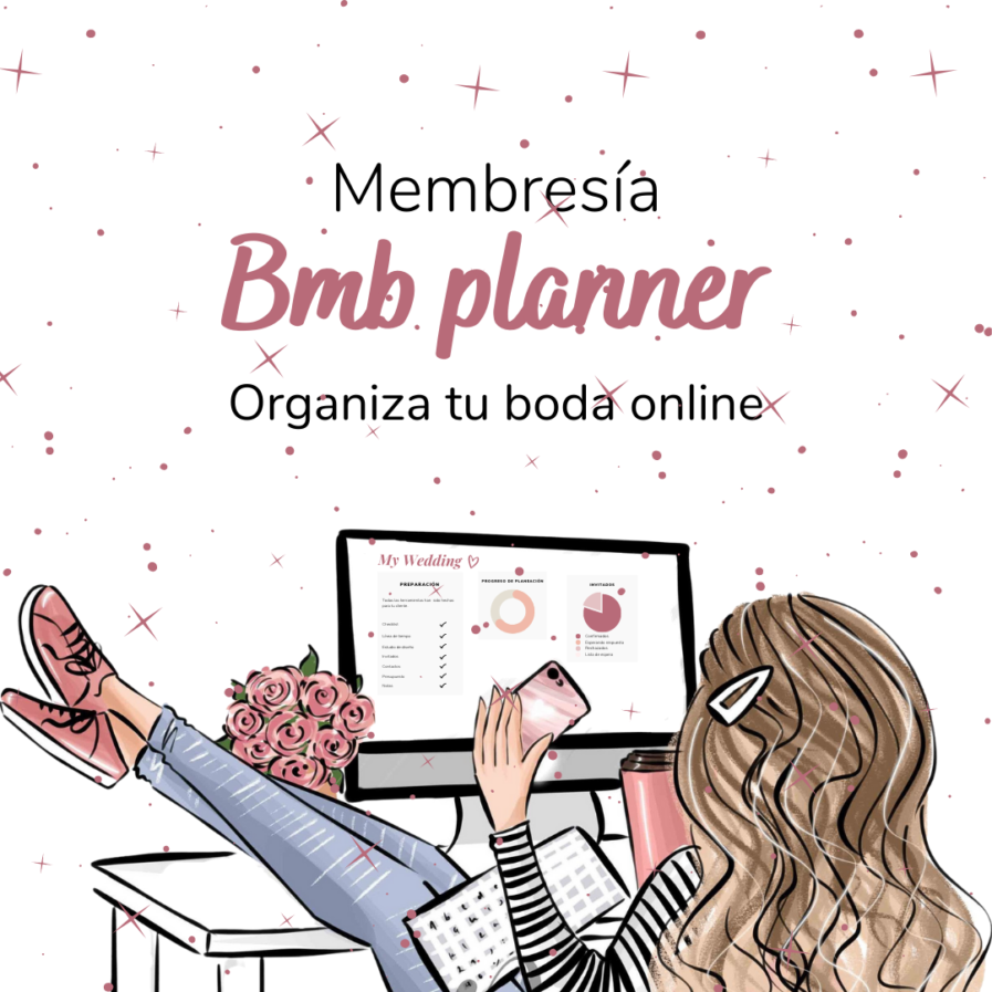 bmb planner - La única membresía digital para novias que te permite organizar tu boda completamente en línea.