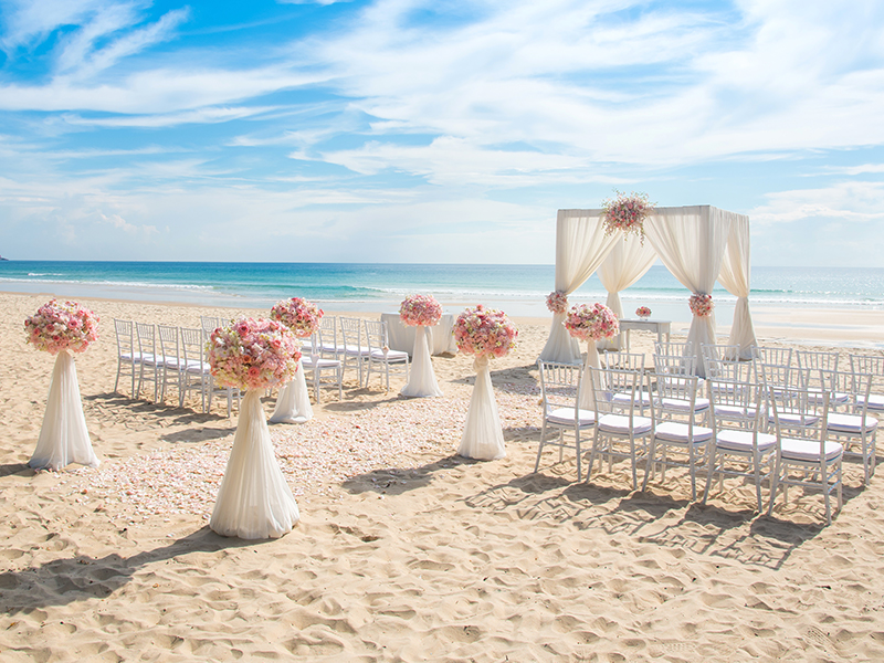 cómo organizar una boda en la playa